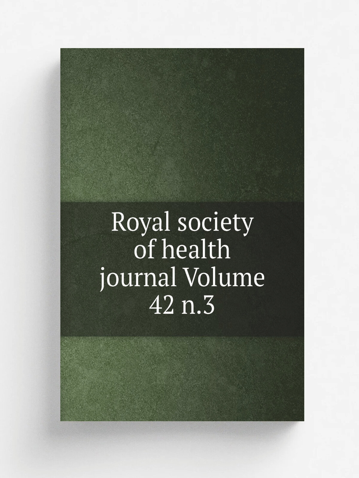 Royal society of health journal Volume 42 n.3