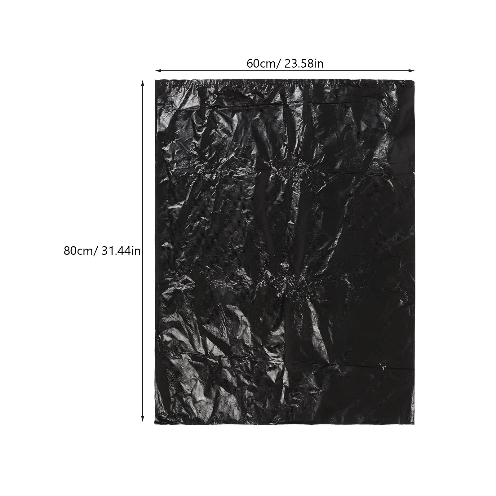 Пакеты Для Мусора Из Hdpe Толстые Прочные 25 Штук 80.00X60.00X0.01Cm