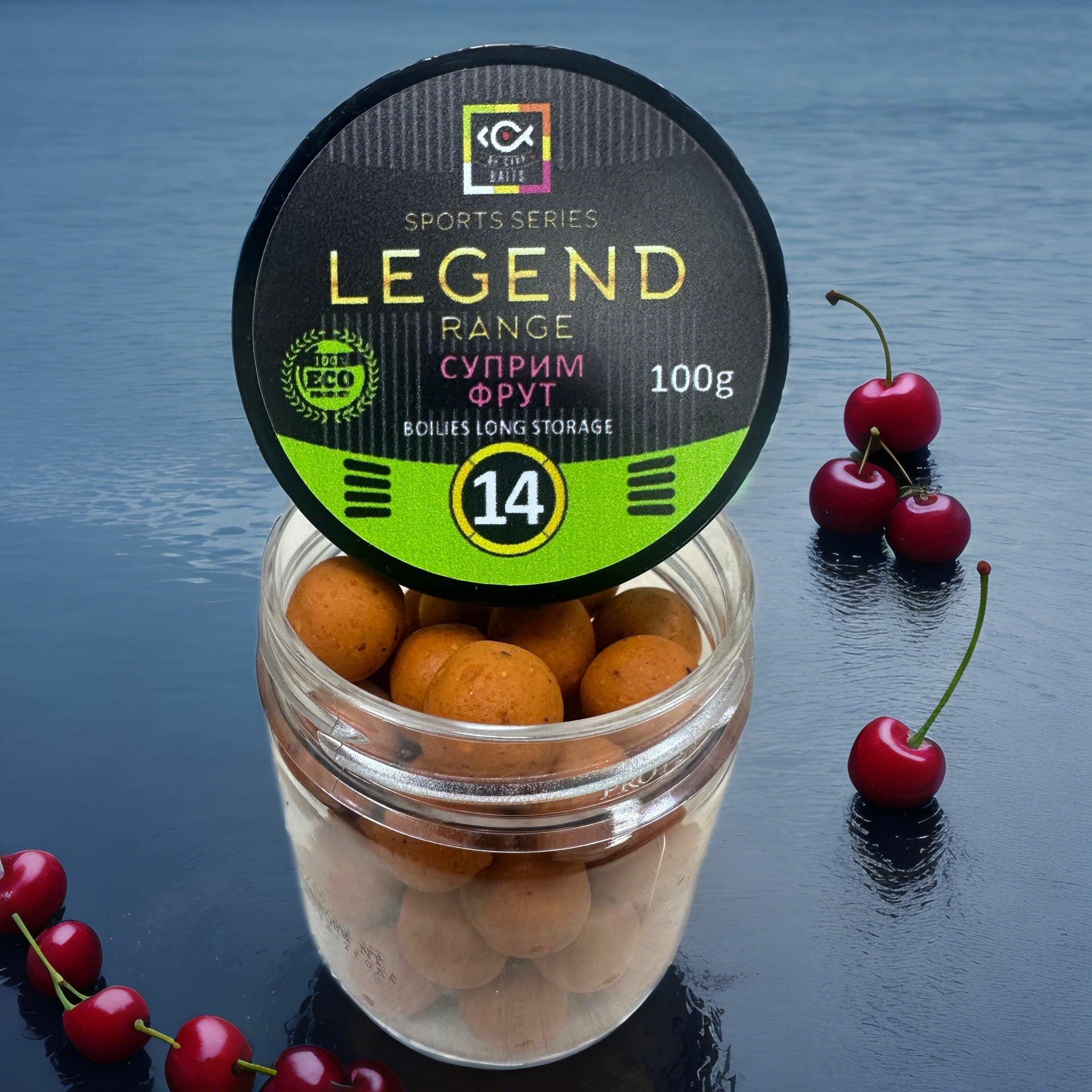 Бойлы Dr. Carp вареные насадочные Вишня-Слива (Supreme Fruits) 14мм 100гр