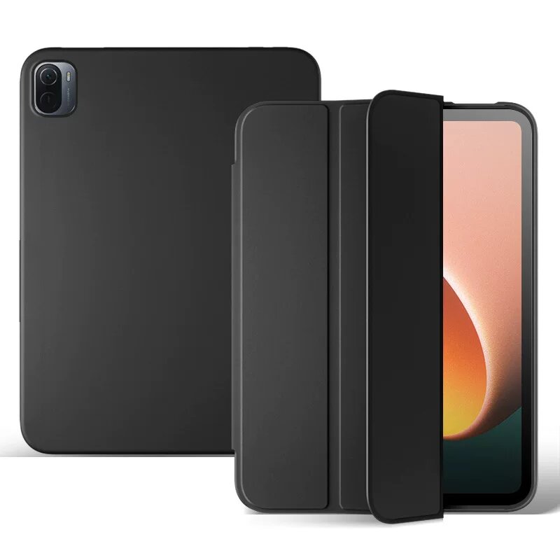 Силиконовый чехол для Xiaomi Pad 5 11-дюймового планшета с полной защитой и магнитным слотом для ручки цвета