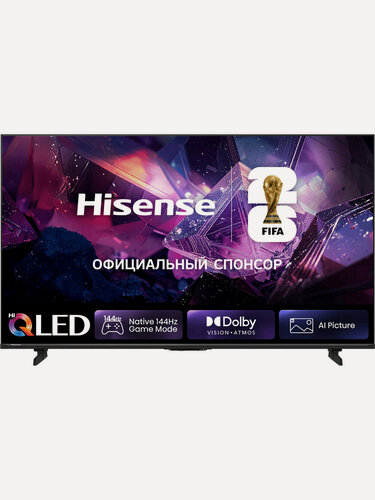 Изображение товара 75" Телевизор HISENSE 75E7S PRO 144 Гц, 4K Ultra HD (3840x2180), QLED & DLED подсветка, есть Smart TV, серый, релиз 2026