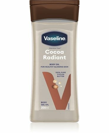Масло косметическое vaseline cocoa radiant, 200 мл