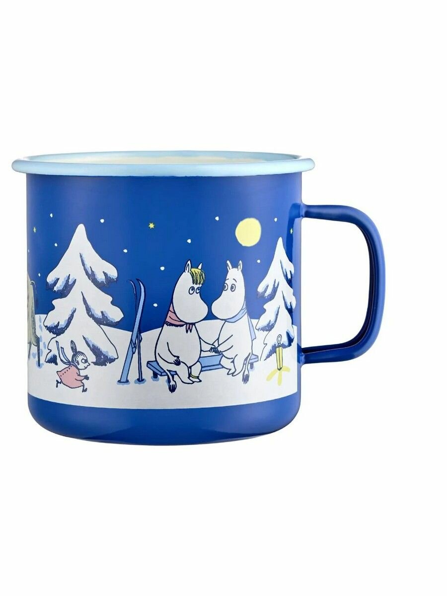 Кружка Muurla Moomin Звездная ночь, эмалированная сталь, 800 мл.