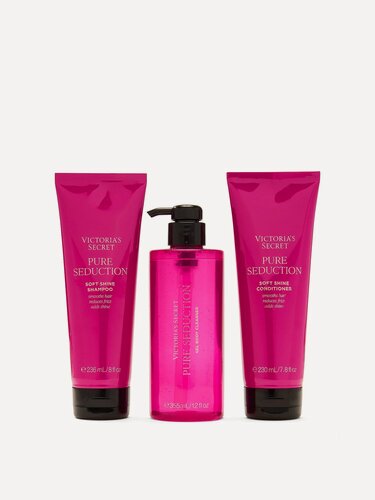 Изображение товара Victoria's Secret, Подарочный набор для душа Pure Seduction. Шампунь, кондиционер и гель для душа