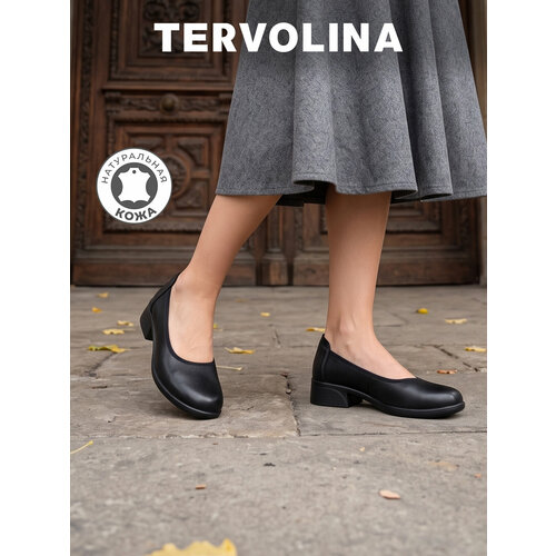 фото Туфли лодочки tervolina, размер 36, черный