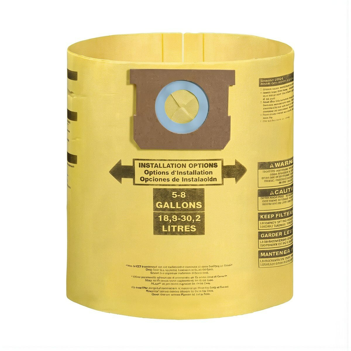Сменный бумажный мешок для уборки пылесосов Shop vac 5-8 галлонов белый однослойный пылесборник для бытовых целей
