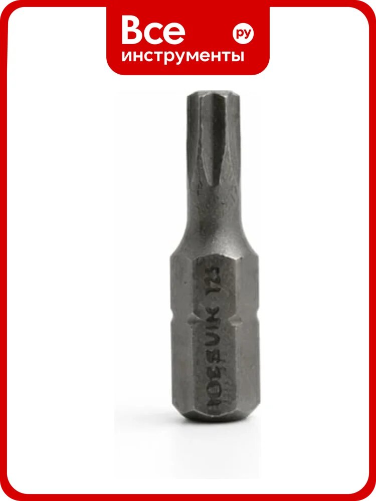 Бита TORX, T25, 25 мм, 1/4, сплав S2 (20шт в коробке) Rossvik 6325T25