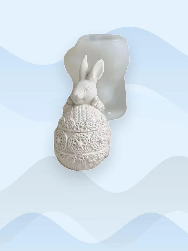 Молд свечи Кролик , - A