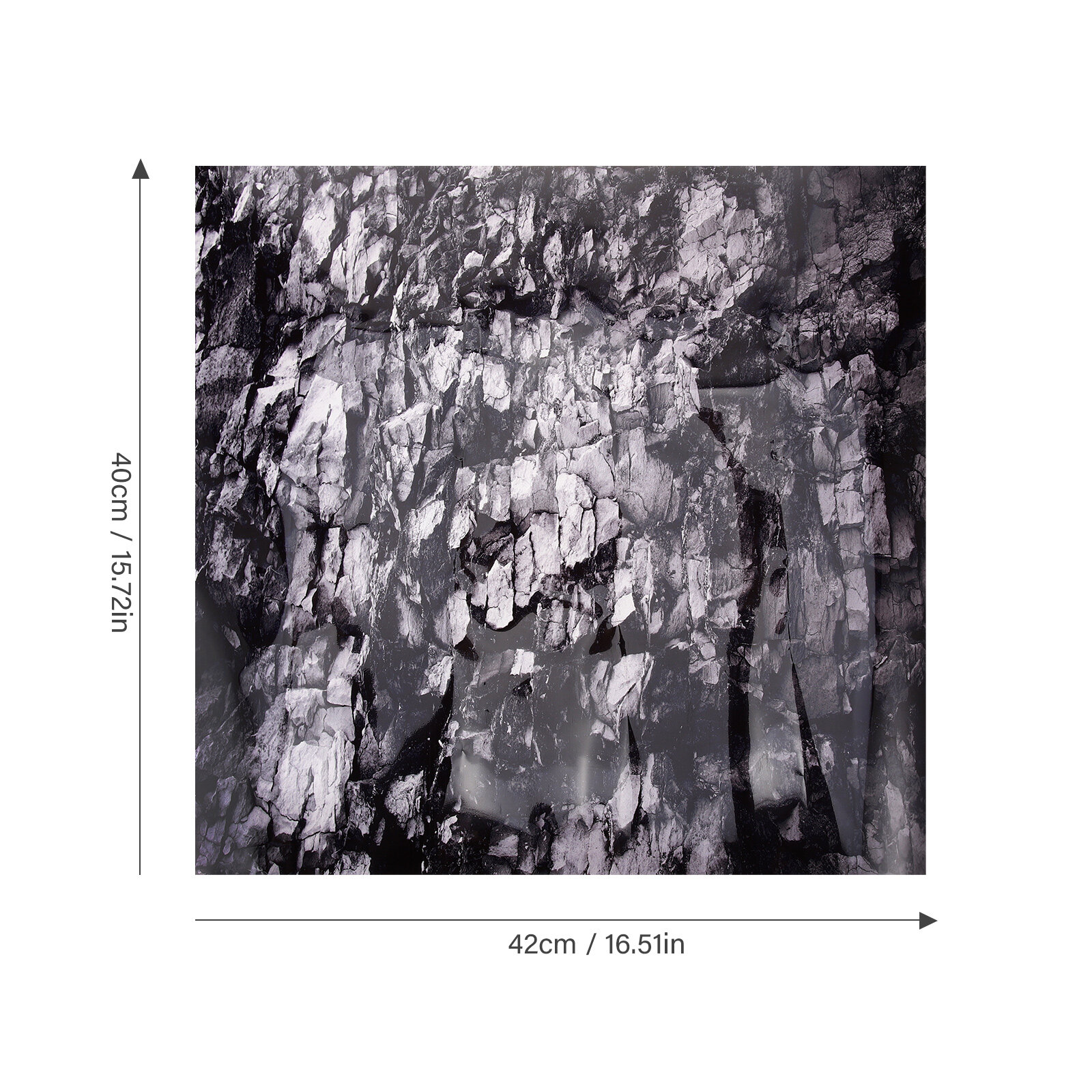 Обои Для Аквариума С Самоклеющейся Подложкой Черного Цвета 42.00X40.00X0.10Cm