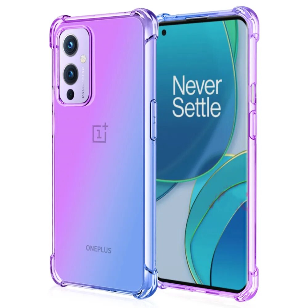 Чехол на OnePlus 9 (LE2113, LE2111, LE2110, LE2117, LE2115) противоударный силиконовый с усиленными углами и защитой камер