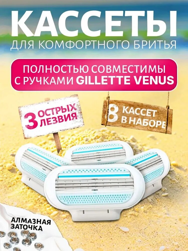 Кассеты для бритья 8 шт