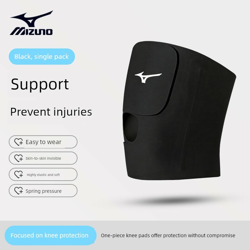 Mizuno открытое компрессионное колено с пружинной поддержкой, черный, одноразовое, размер M (39-43см окружность колена,