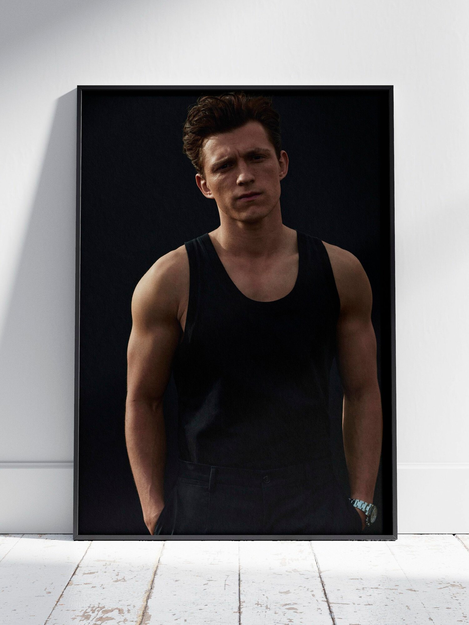 Плакат на стену для интерьера Том Холланд (Tom Holland 3) - Постер по актеру фильма, кино, сериала формата A4 (21x30 см)