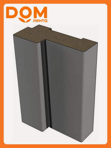 Изображение товара Дверная коробка Loyard "Париж Стандарт", МДФ, ПВХ, графит, 32x2070x70 мм, 2,5 шт