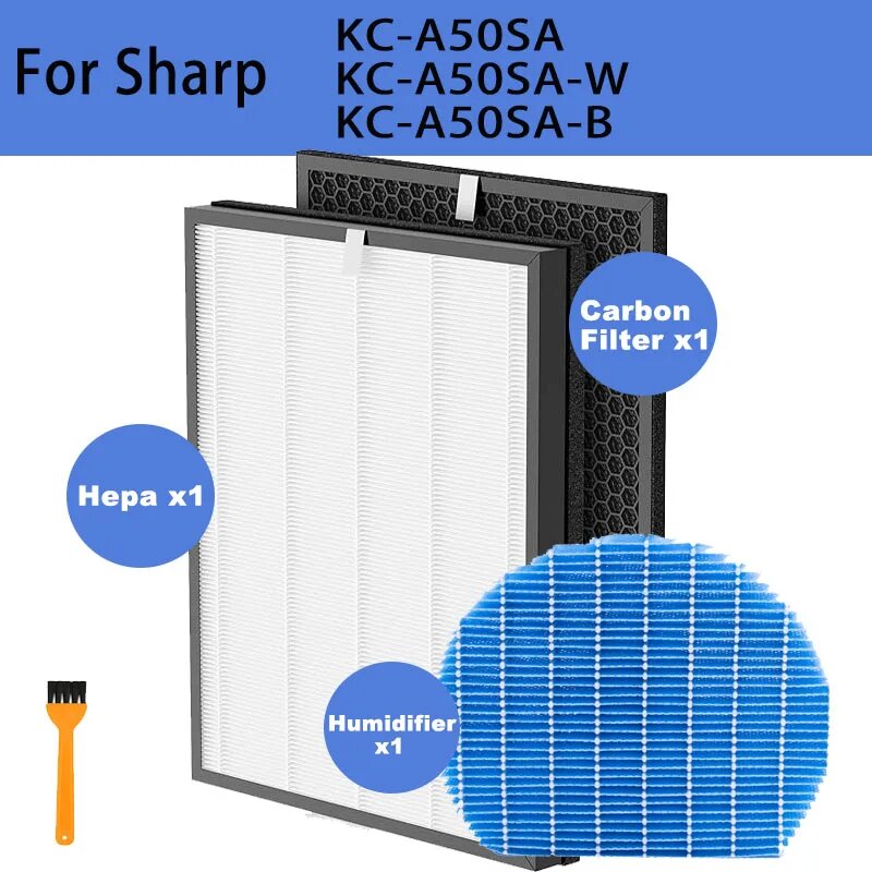 Фильтр для очистителя воздуха Sharp KC-A50SA HEPA+угольный 1 Set
