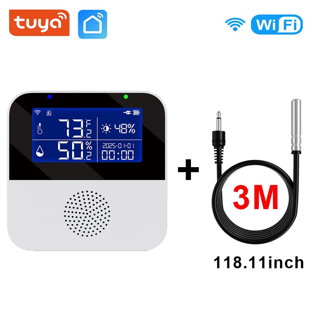 Kayesmart WiFi датчик температуры и влажности With 3 meter cable