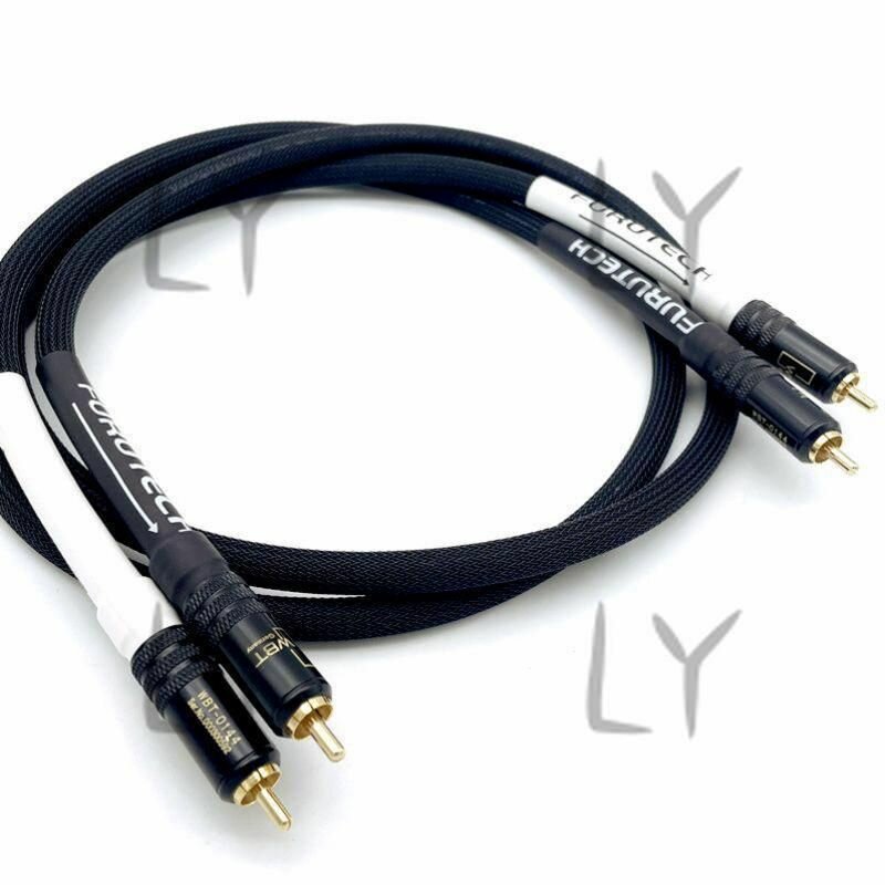 Аудиокабель RCA/RCA, 1.5 м, черный матовый