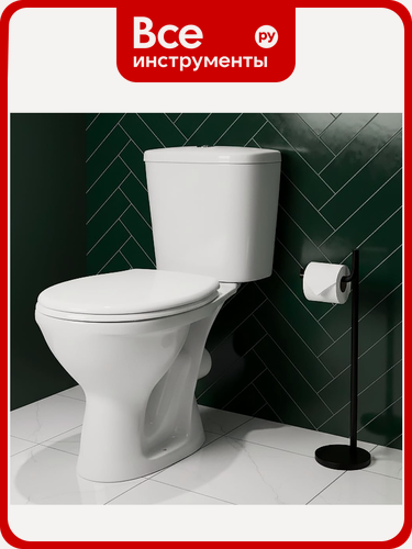 Изображение товара Унитаз-компакт Santeri PRO, г/в, 1-реж, сид. Ппворотынск 450922 023-3063 1P2155S0000BF, белый
