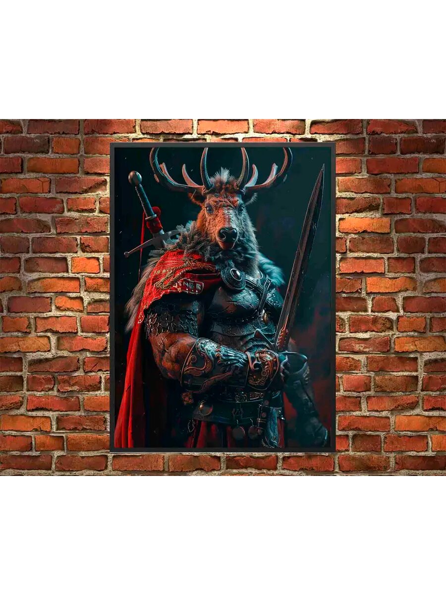 Животное с лосиной фермы Гладиатор 2, Плакат 30x42см