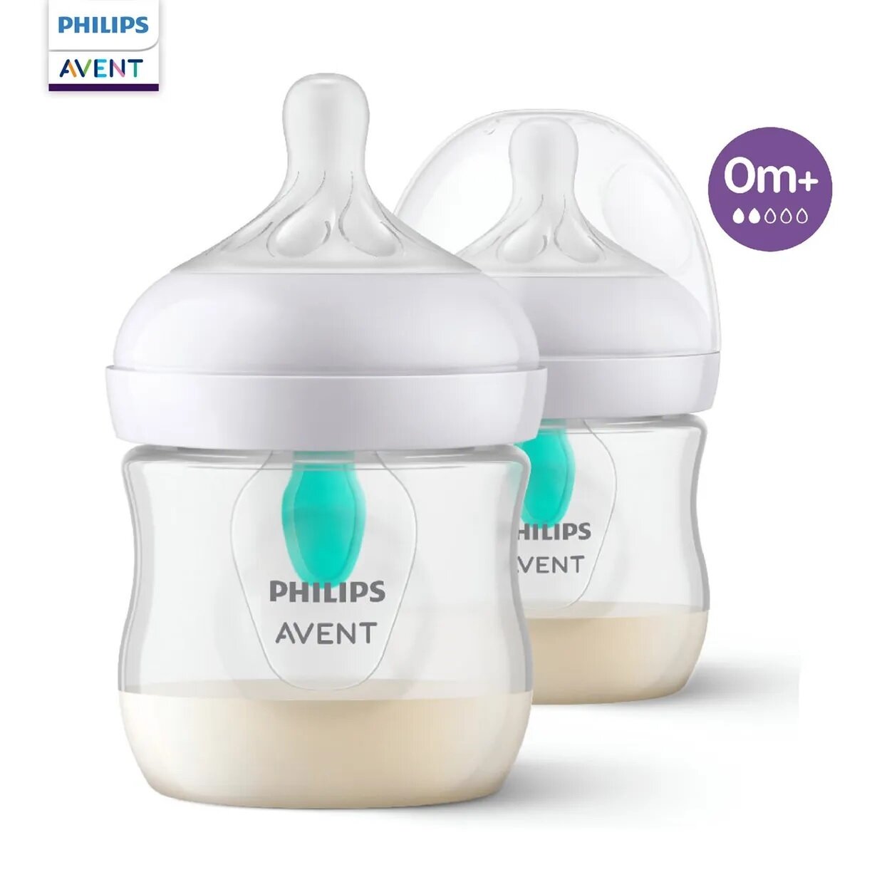 Грудное вскармливание PHILIPS AVENT SCY670/02 Natural Response, с клапаном AirFree, 125 мл, 0 мес+