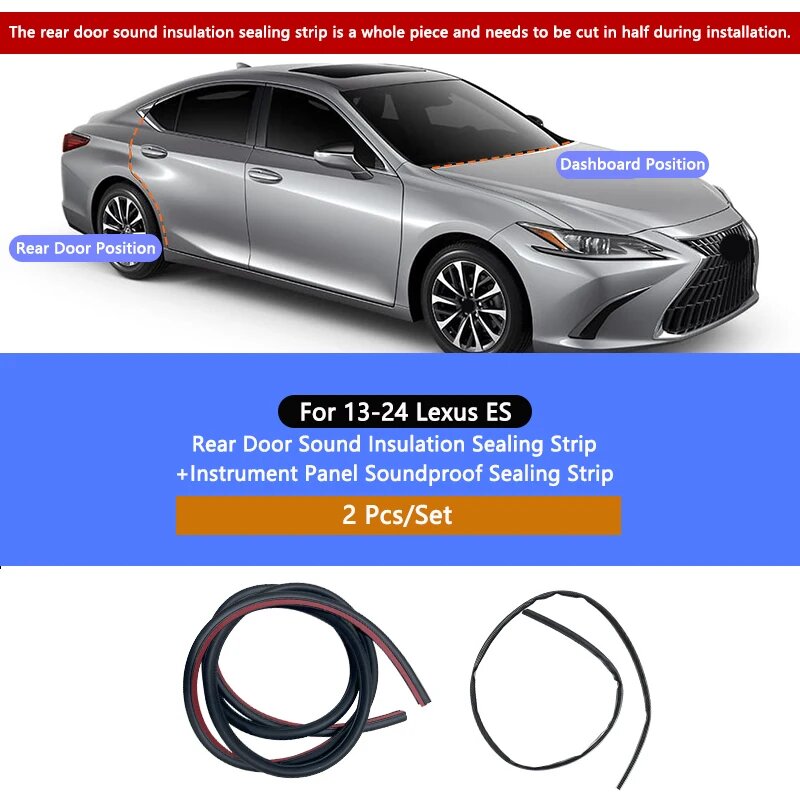 Звукоизоляция Lexus ES 13-24, 2 шт.