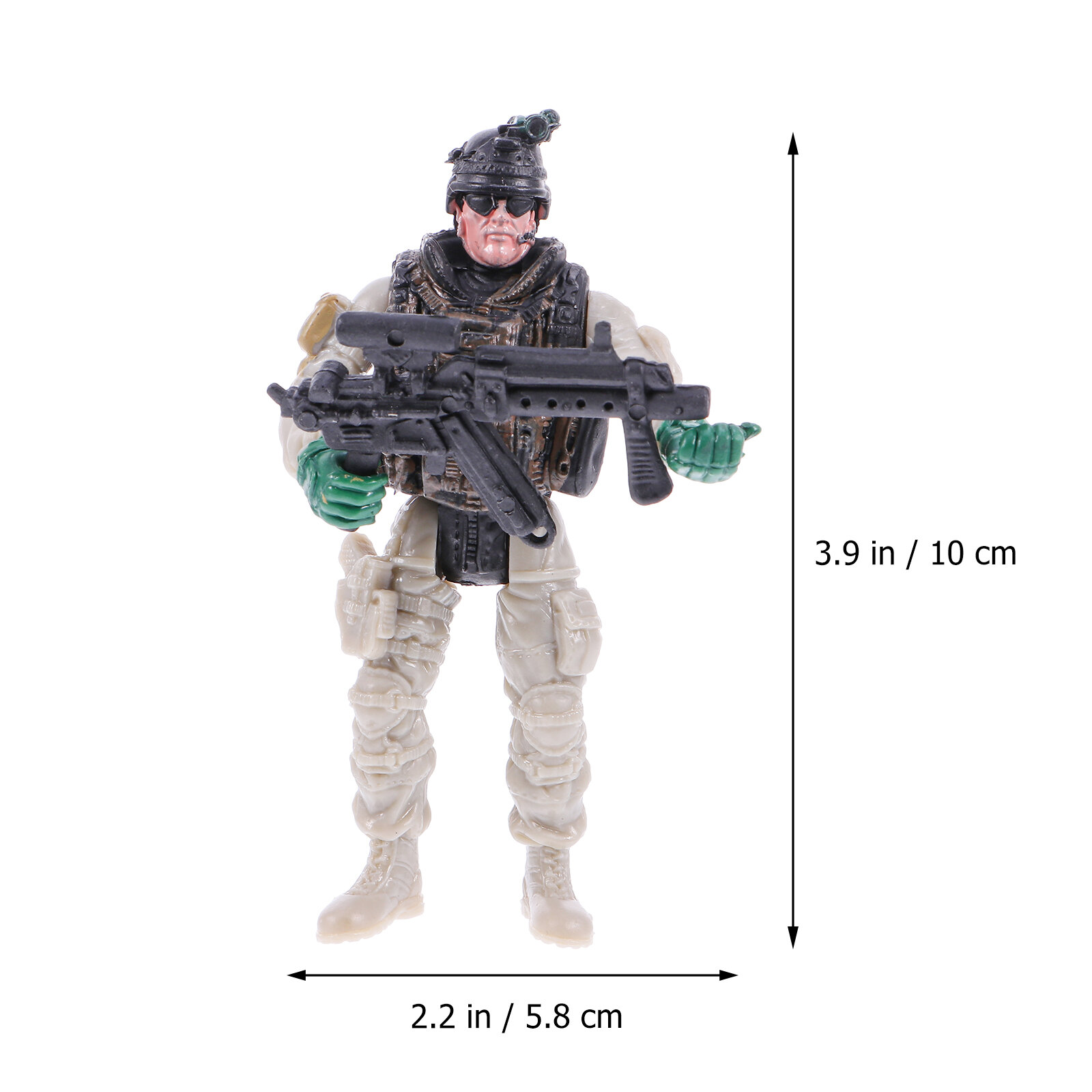 Набор Из 9 Фигурок Военных Солдат И Техники Игрушки Ассорти 23x10 Cm