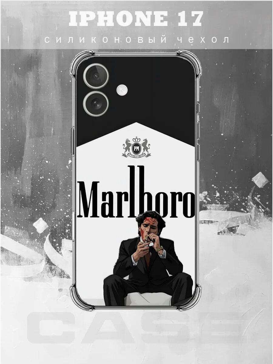 Чехол на IPHONE 17 с принтом американский психопат