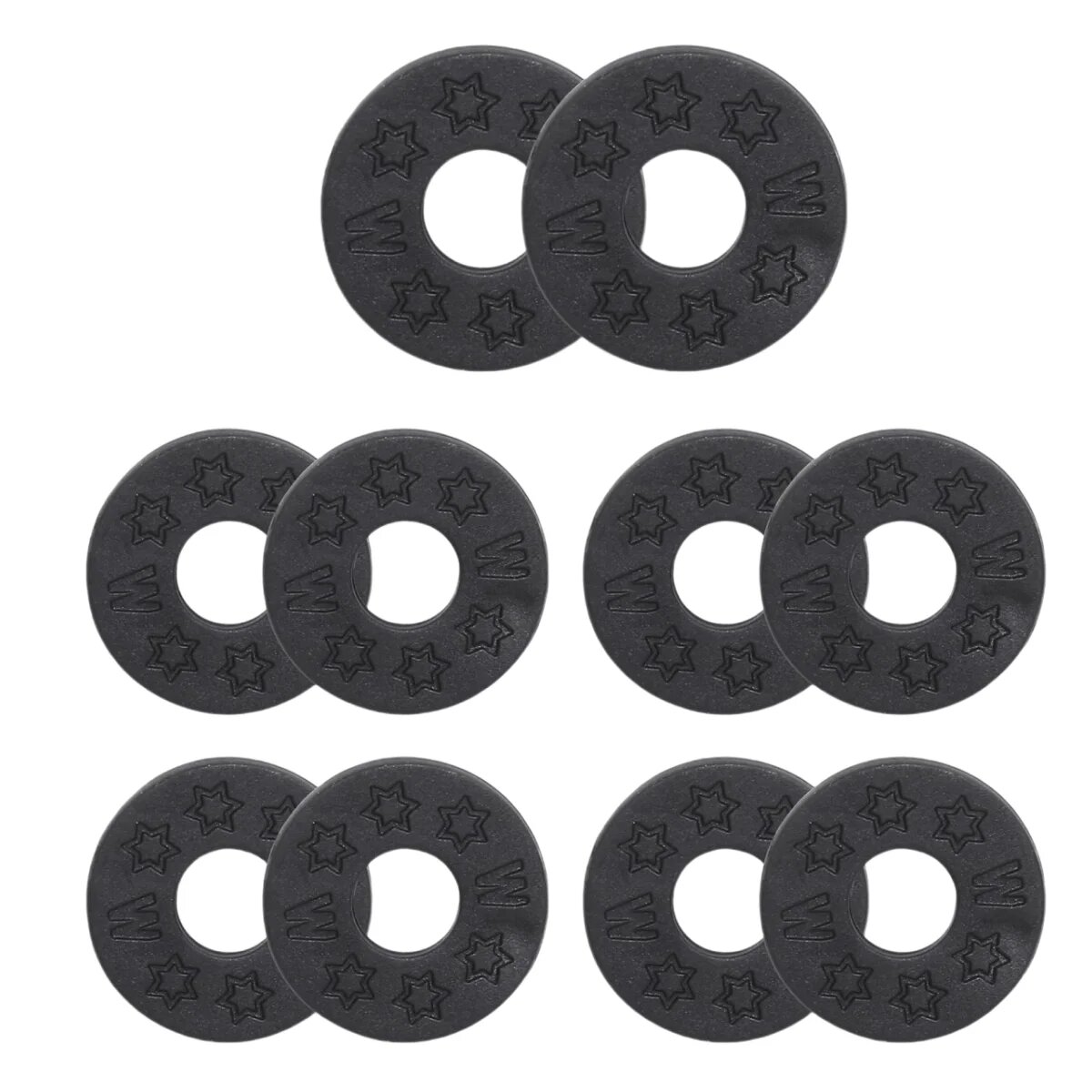 Miwayer Фиксаторы для гитарных ремней 10Pcs Black