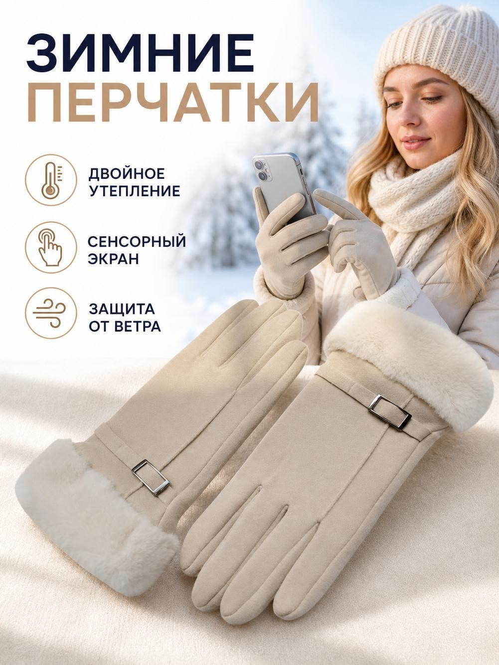 Перчатки Базовая коллекция для женщин