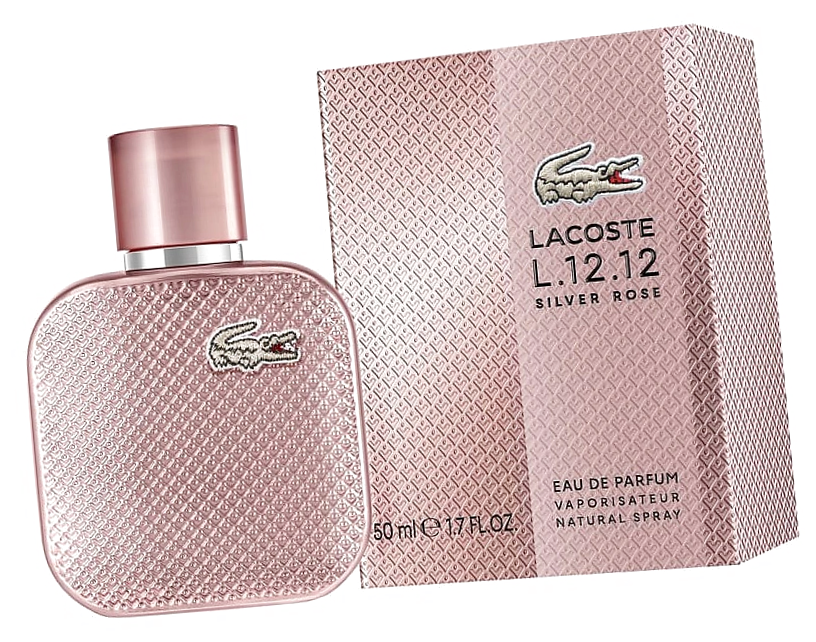 Женские духи Lacoste L 12 12 Silver Rose 50 мл / Лакост Л 12 12 Сильвер Роуз