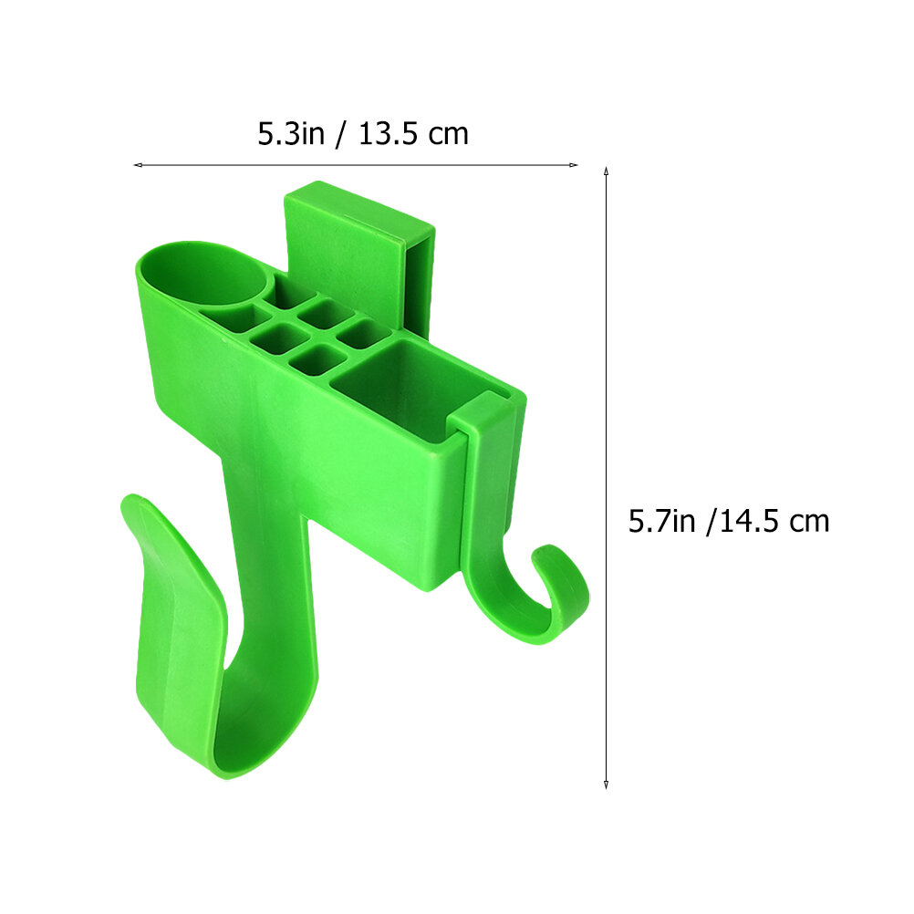 Стойка Для Инструментов Зеленого Цвета 14.5x13.5cm Долговечная И Безопасная В Использовании