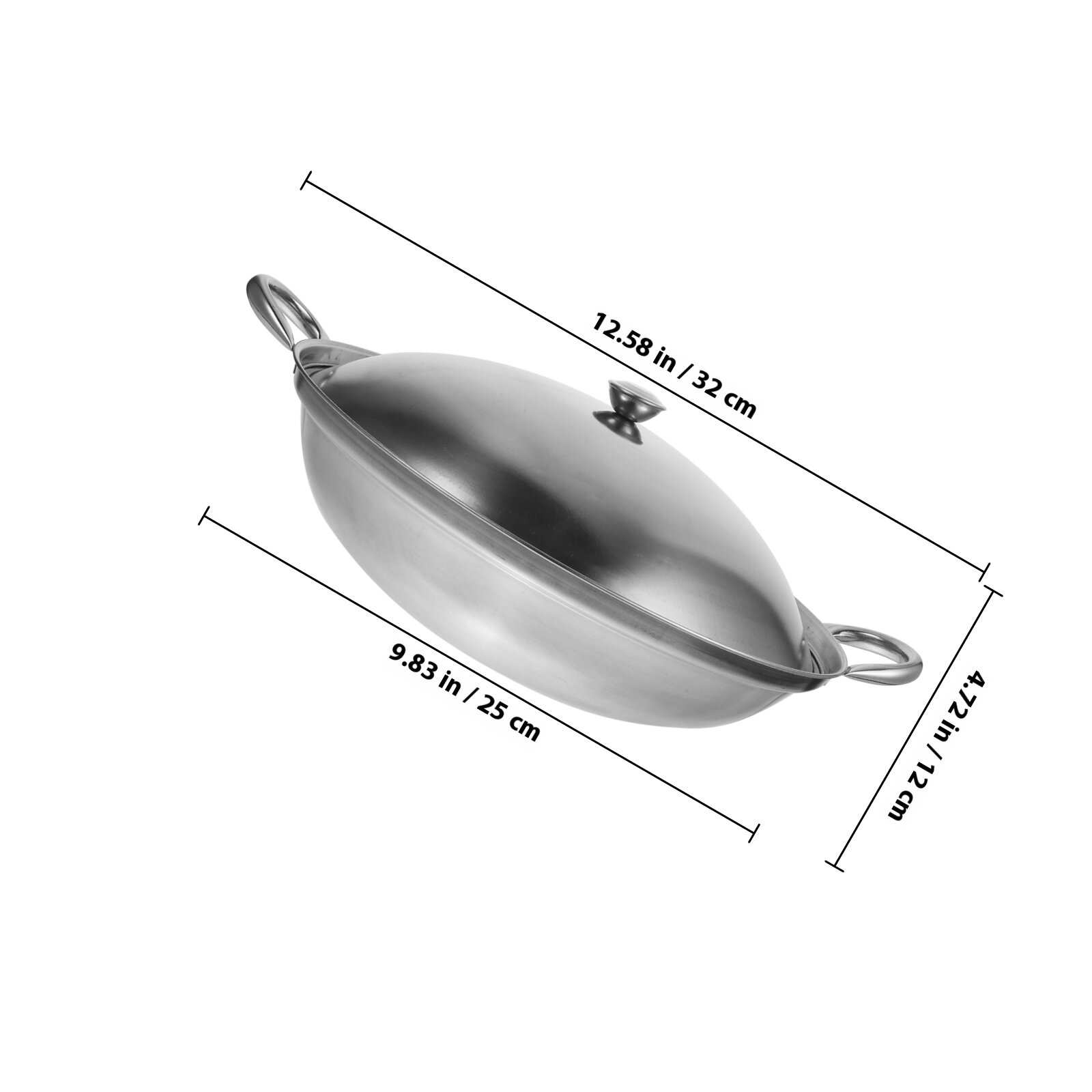 Стainless Steel Cookware Столовый Прибор Для Готовки На Плите 32.00X25.00X12.00Cm Серебристый