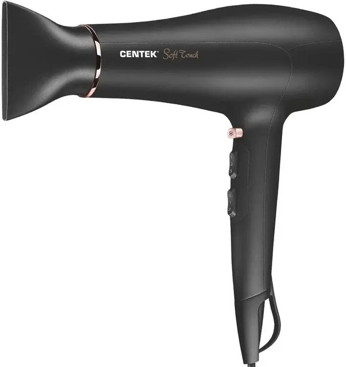 Фен CENTEK CT-2240, 1950Вт, черный и золотистый