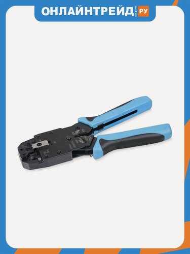 Изображение товара Инструмент обжимной Cabeus HT-2008A для RJ-45 (8р8с), RJ-11/12 (6р6с, 6р4с, 6р2с), 4р4с, 4р2с, профессиональный