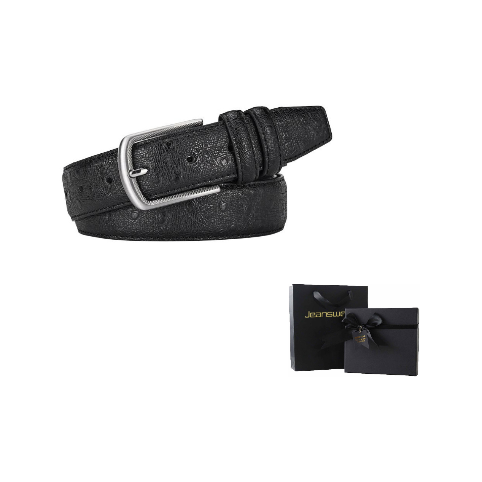 JEANSWEST Пояса из кожи PU (полиуретан) мужской 3,5 см 125