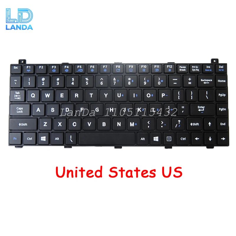 Клавиатура RTDPART V110 черная для GETAC V110 United States US