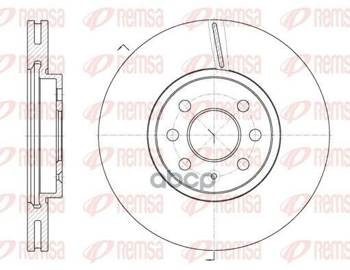 6685.10 диск тормозной передний! Opel Meriva 1.6/1.8/1.7DTI 03> Remsa арт. 668510
