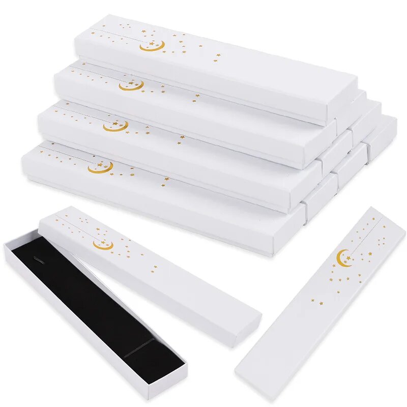 Мусульманские подарочные коробки "Луна и звезда" Белый, White, 12pcs