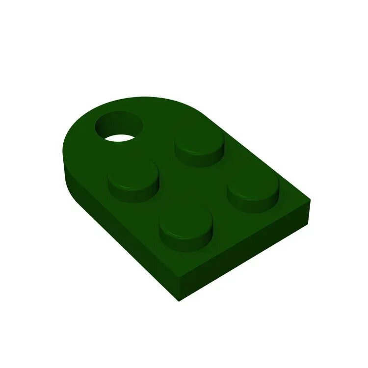 Пластиковые блоки Gobricks, зеленый, 047