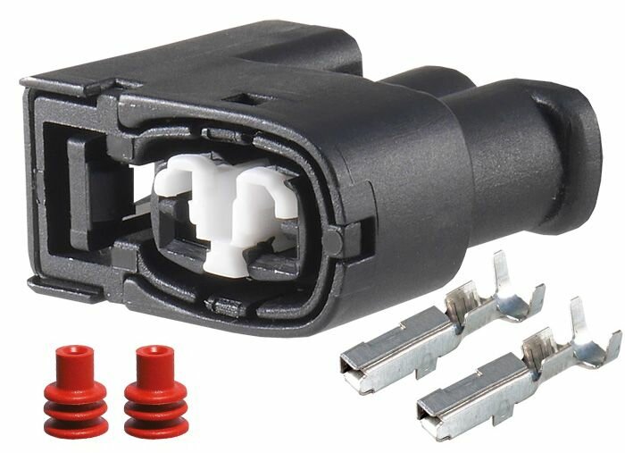 Разъём катушки зажигания для ВАЗ, KIA, TOYOTA, Renault, OEM: 90980-11246, 7283822630, (2 pin) 2 контакта, без проводов