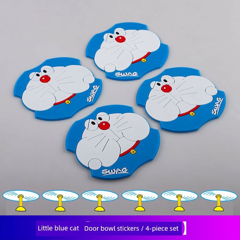 Small Blue Cat защитная пленка для дверного миски, 4 штук
