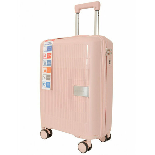 фото Чемодан bag voyage, 40 л, размер s, розовый