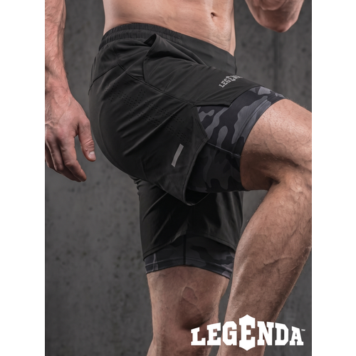фото Шорты спортивные legenda gym, размер m, черный