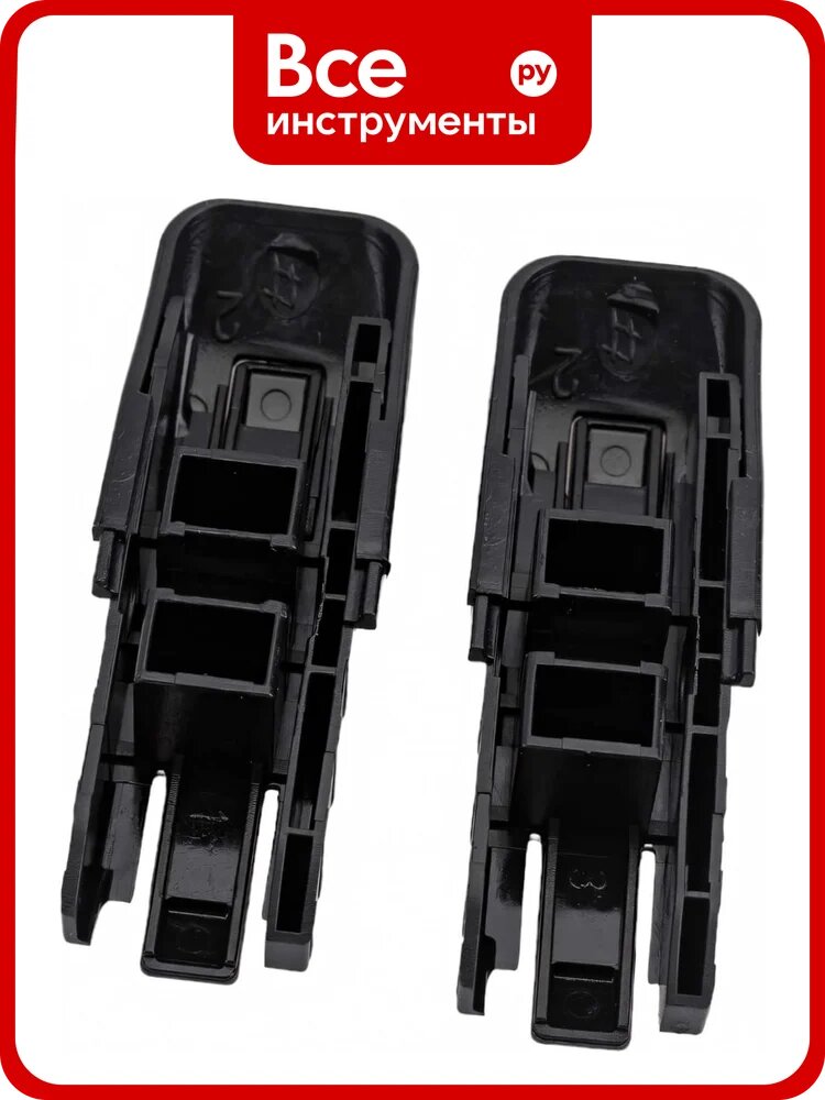 Адаптер для щеток Heyner TOP LOCK c верхним замком, 19 мм, к-т 2 шт 300230