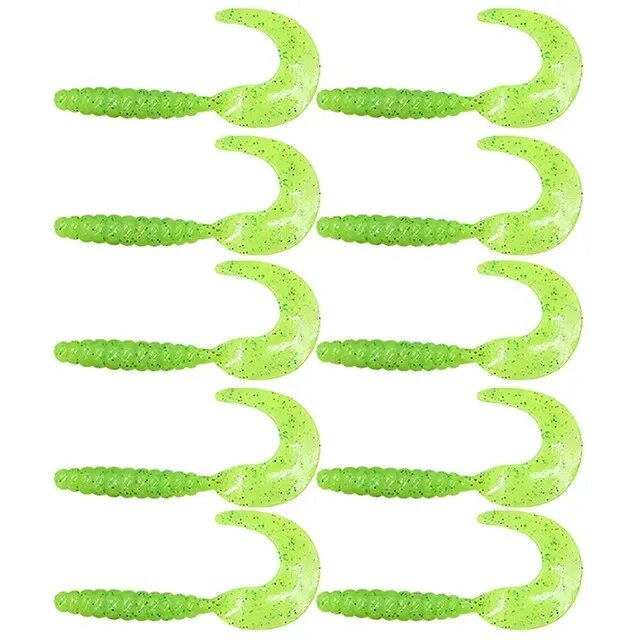 Силиконовые приманки зеленые, Color: A