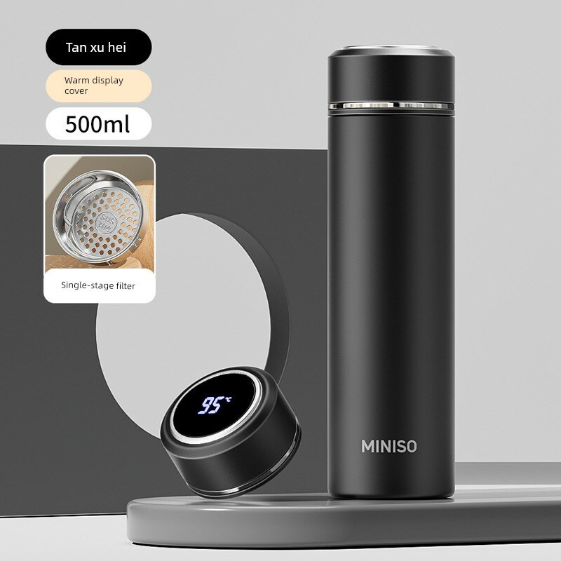 Умная термокружка Miniso большой емкости, новая модель 2026 года, высококачественная чашка для заваривания чая для