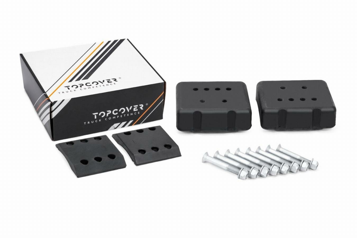 Р/к седельного устройства подушки 2 верхние, 2 нижние, болты Jost JSK37C/CW T08909009 (Topcover)