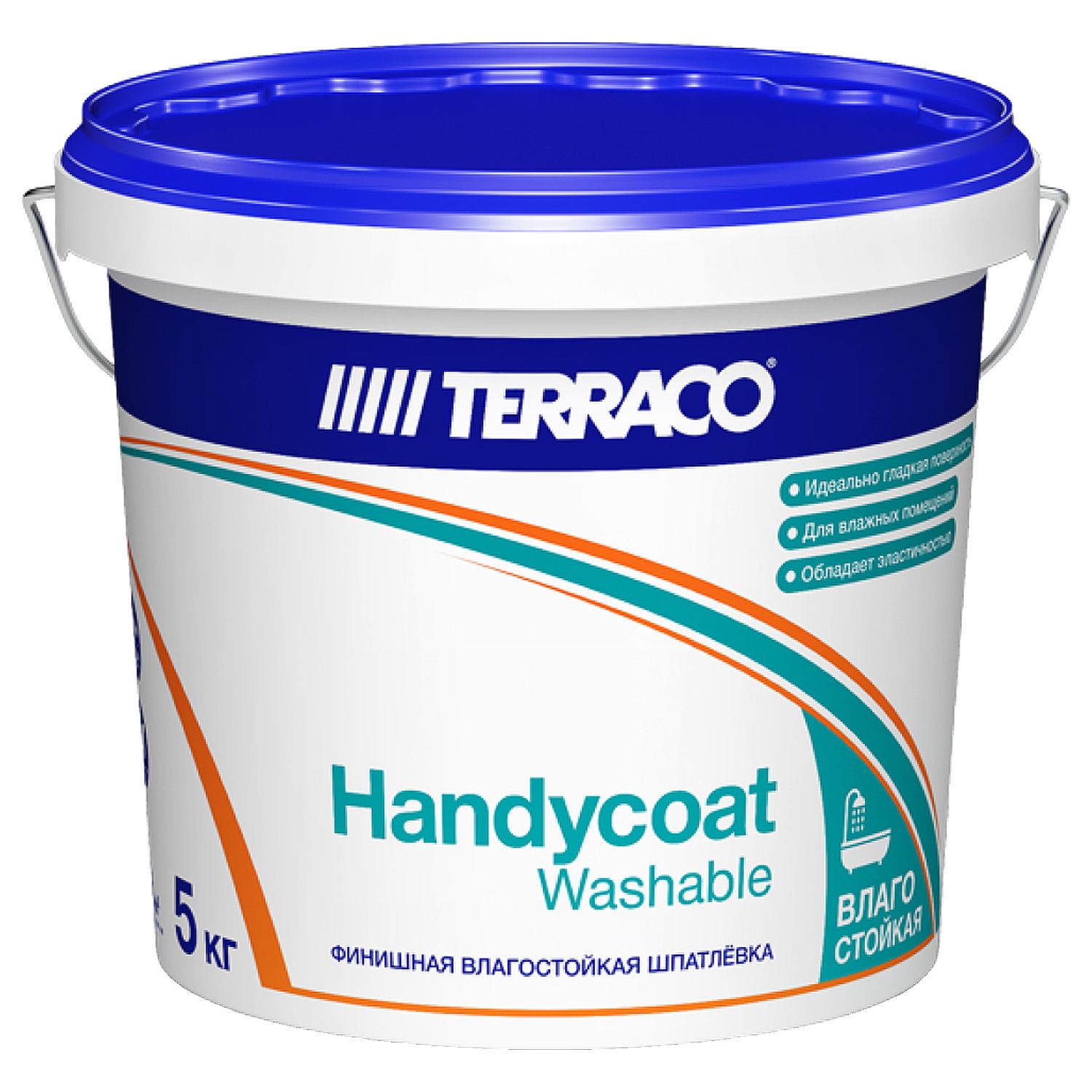 Шпатлевка влагостойкая TERRACO HANDYCOAT WASHABLE финишная для внутренних работ 5кг