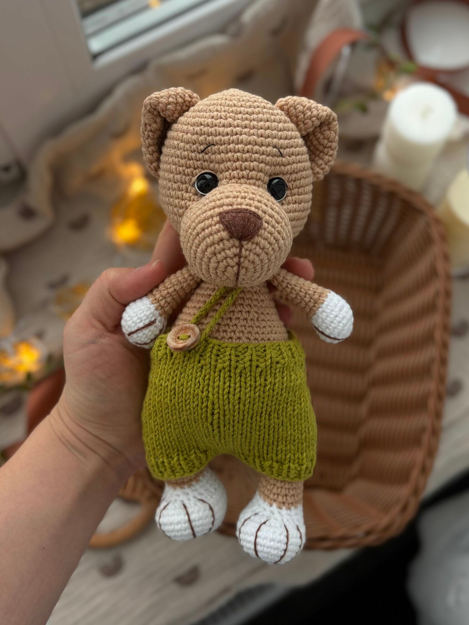 Вязаная игрушка Лев