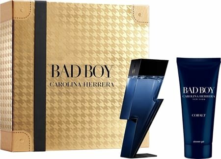 Набор туалетнои воды Carolina Herrera Bad Boy Cobalt, 50 мл + гель для душа 100 мл
